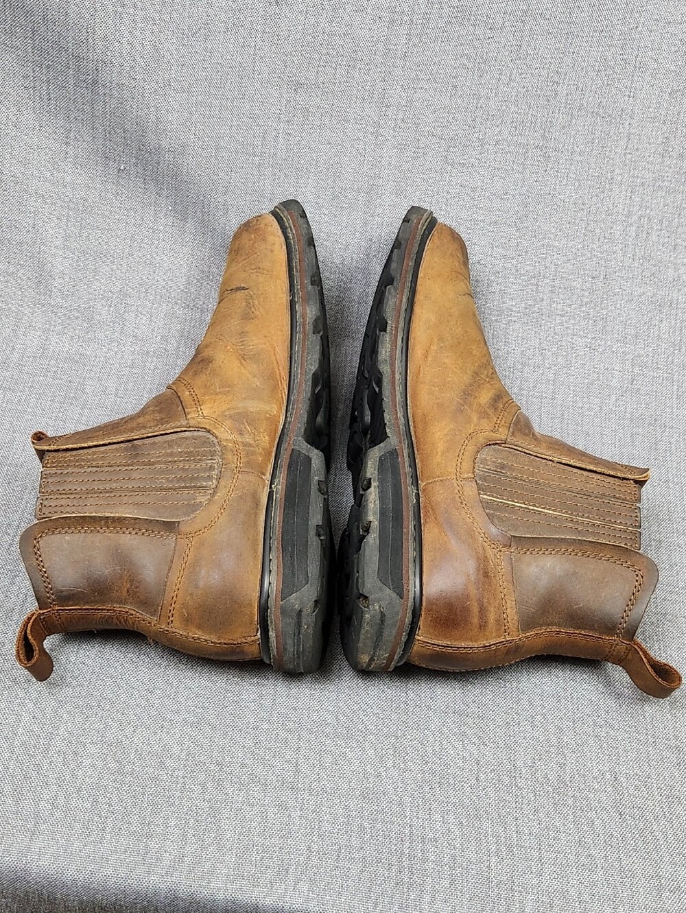 Skechers Brown Leather Chukka Slip-on Boots. Size 11.5 - Picture 7 of 10
